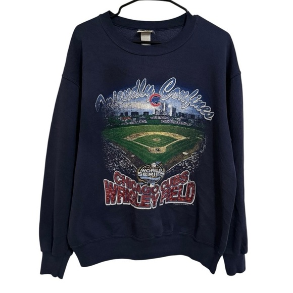Lee Chicago Cubs Wrigley Field World Series Sweatshirt Vintage 2003 Medium Grail - Picture 1 of 5